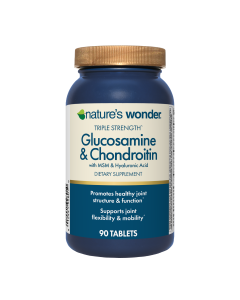 Triple Strength^ Glucosamine & Chondroitin with MSM & Hyaluronic Acid Tablets